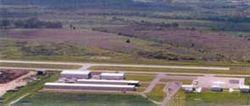 Arial view of the Lockhart Municipal Airport